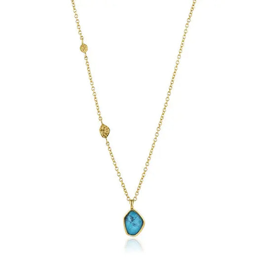 GM220W Zircon Heart Necklace In Platinum Plated Silver