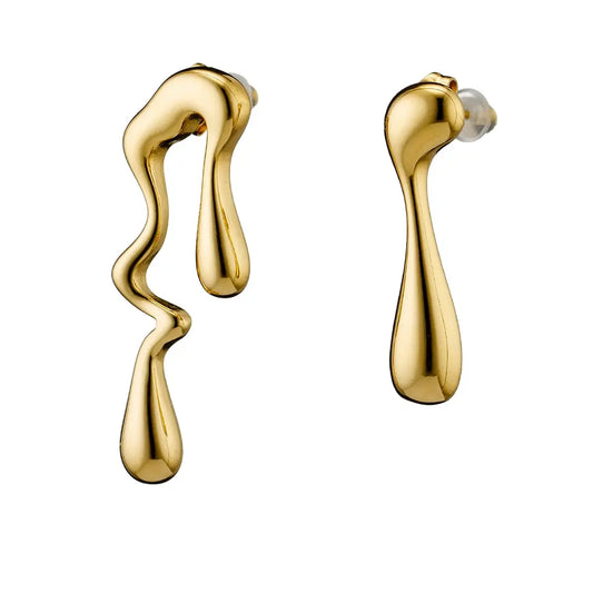 Earrings N02200G Steel Hoops with Multicolored Zirconia