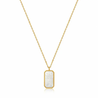 GM220W Zircon Heart Necklace In Platinum Plated Silver