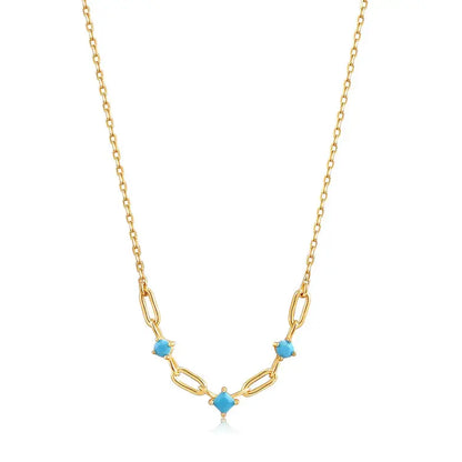 GM220W Zircon Heart Necklace In Platinum Plated Silver