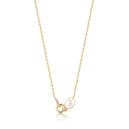 GM220W Zircon Heart Necklace In Platinum Plated Silver