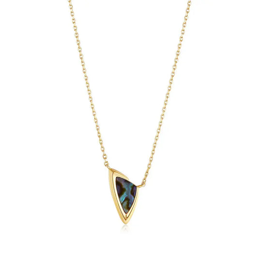 GM220W Zircon Heart Necklace In Platinum Plated Silver