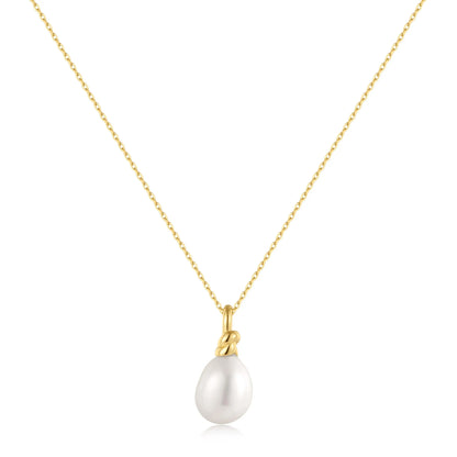 Ania Haie N058-02G Κολιέ Freshwater Pearl Από Επιχρυσωμένο Ασήμι