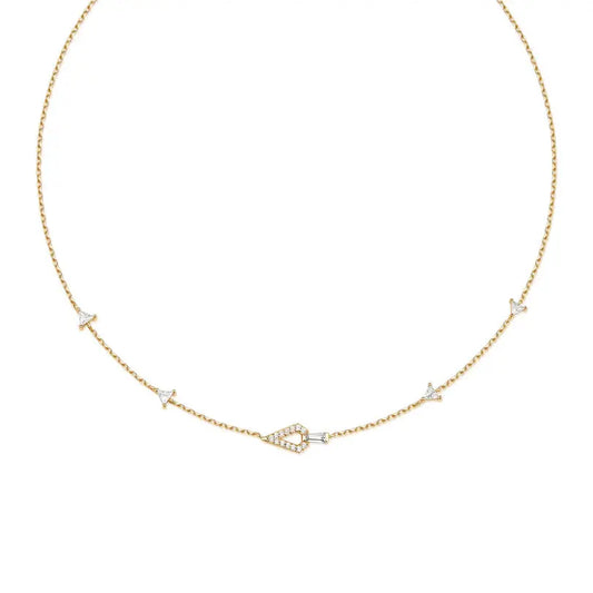 Ania Haie N059-03G Κολιέ Geometric Satellite Από Επιχρυσωμένο Ασήμι
