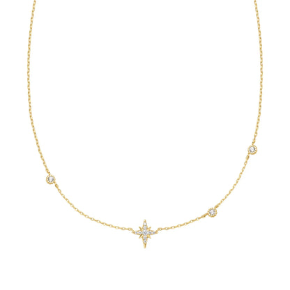 GM220W Zircon Heart Necklace In Platinum Plated Silver