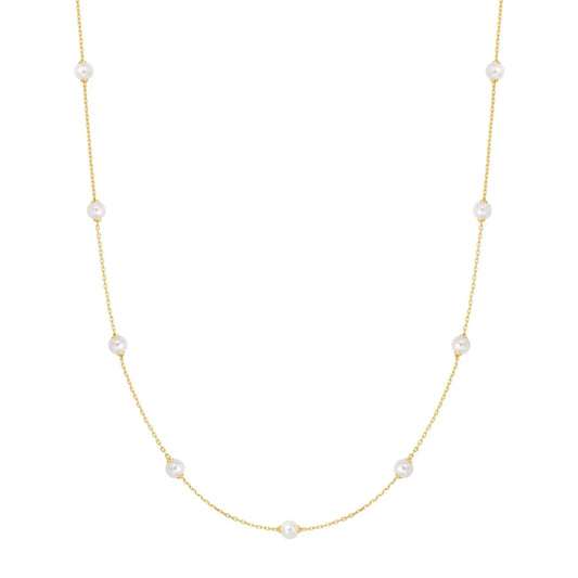Ania Haie N065-03G Κολιέ Shell Pearl Από Επιχρυσωμένο Ασήμι