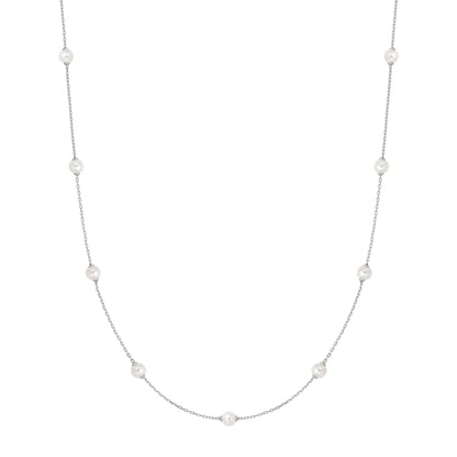 Ania Haie N065-03H Κολιέ Shell Pearl Από Επιπλατινωμένο Ασήμι