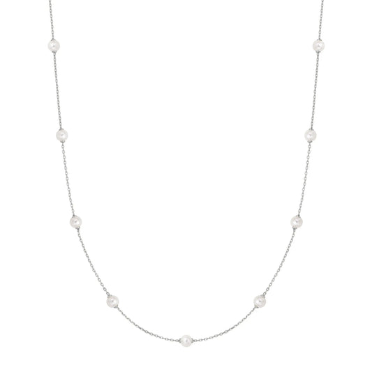 Ania Haie N065-03H Κολιέ Shell Pearl Από Επιπλατινωμένο Ασήμι