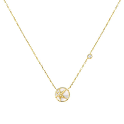 GM220W Zircon Heart Necklace In Platinum Plated Silver