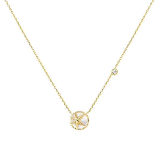 GM220W Zircon Heart Necklace In Platinum Plated Silver