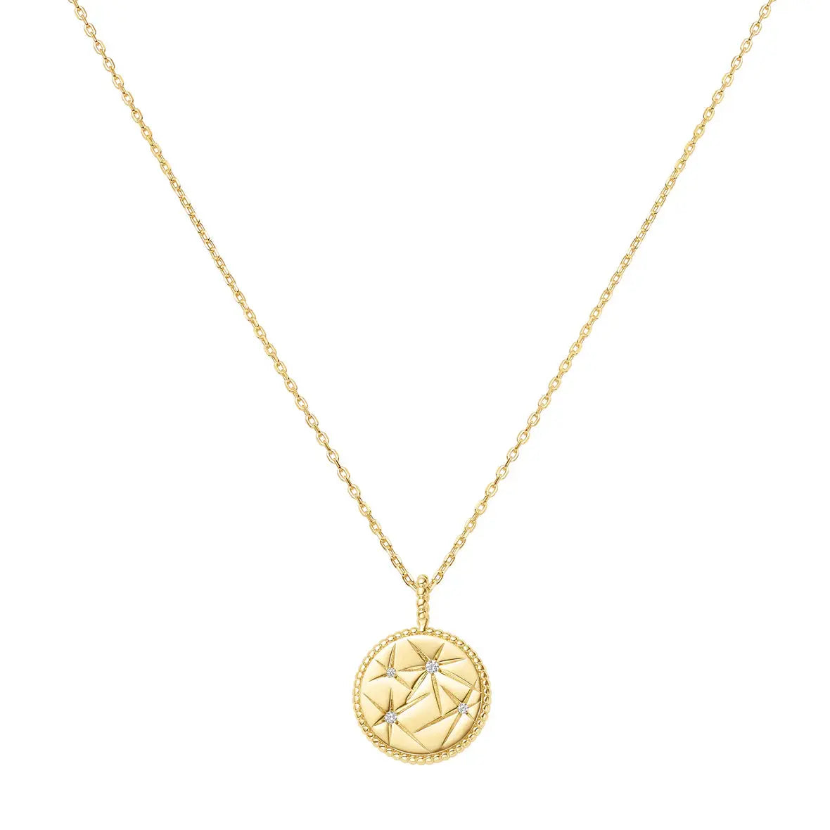 GM220W Zircon Heart Necklace In Platinum Plated Silver