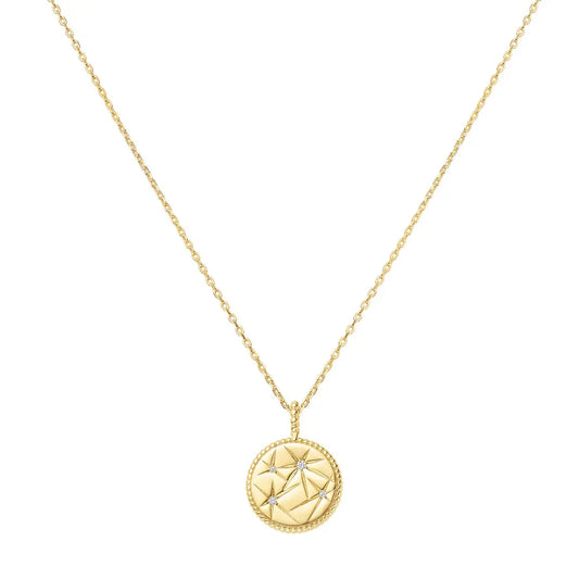GM220W Zircon Heart Necklace In Platinum Plated Silver
