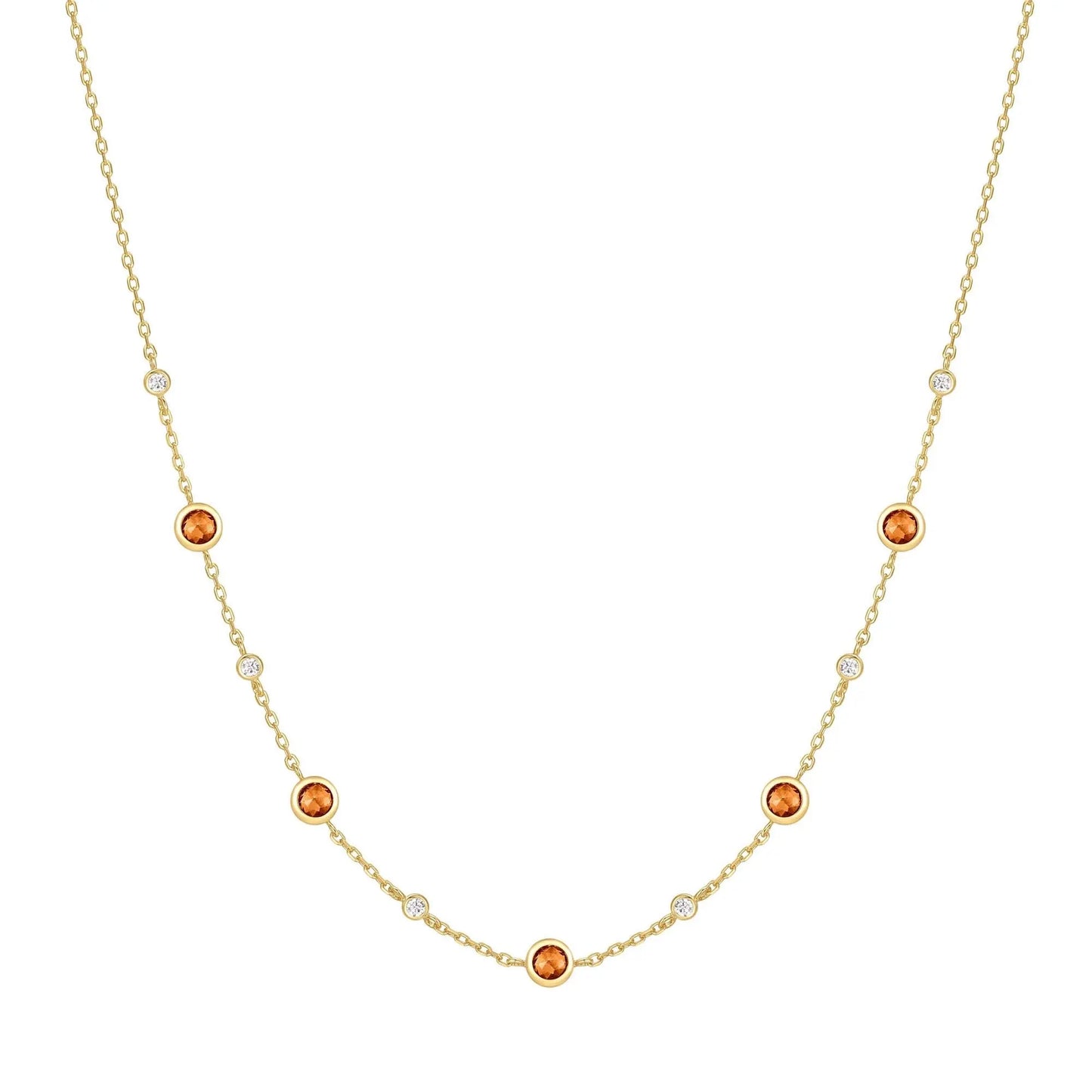GM220W Zircon Heart Necklace In Platinum Plated Silver