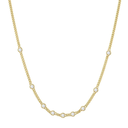 Ania Haie N066-05G Κολιέ Multi Station Round Chain Από Επιχρυσωμένο Ασήμι