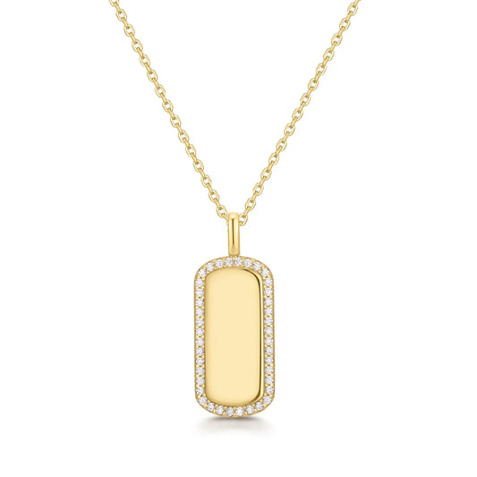 GM220W Zircon Heart Necklace In Platinum Plated Silver