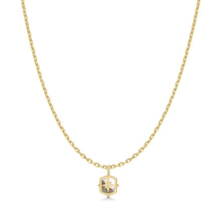GM220W Zircon Heart Necklace In Platinum Plated Silver