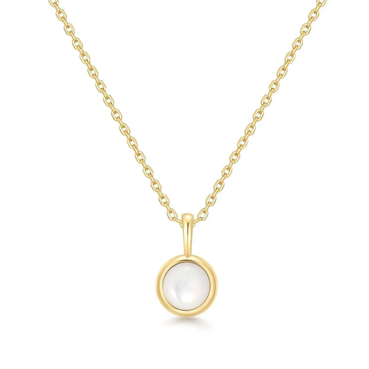 GM220W Zircon Heart Necklace In Platinum Plated Silver