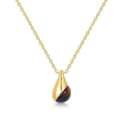 GM220W Zircon Heart Necklace In Platinum Plated Silver
