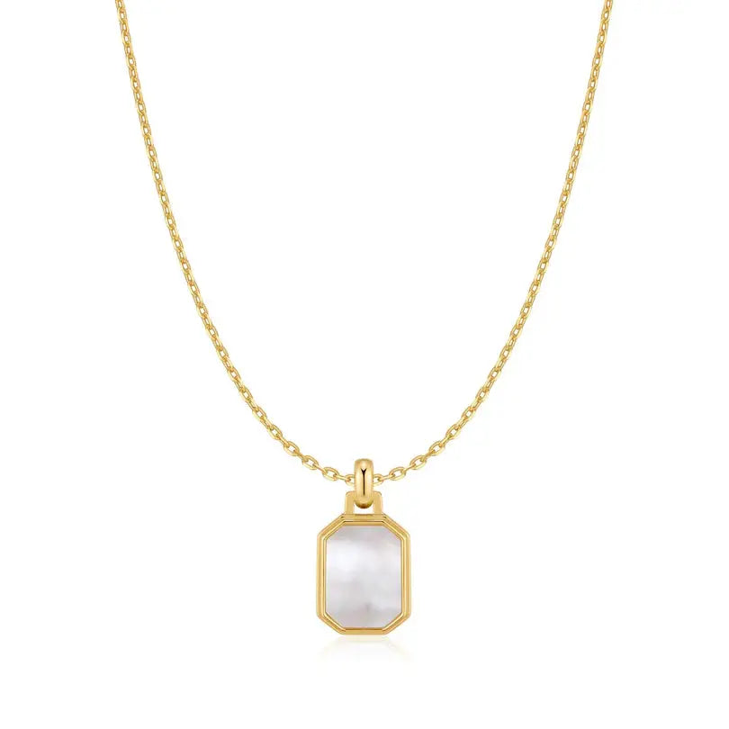 GM220W Zircon Heart Necklace In Platinum Plated Silver