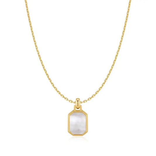 GM220W Zircon Heart Necklace In Platinum Plated Silver