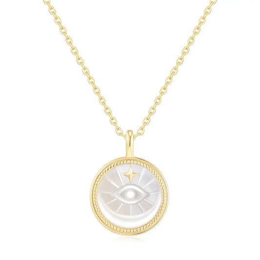 GM220W Zircon Heart Necklace In Platinum Plated Silver