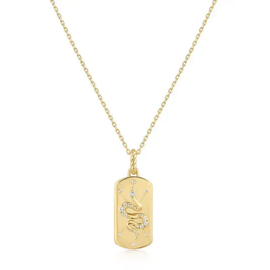 GM220W Zircon Heart Necklace In Platinum Plated Silver