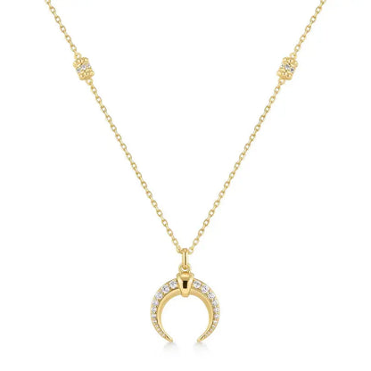 Ania Haie N072-08G Κολιέ Reversible Horn Από Επιχρυσωμένο Ασήμι
