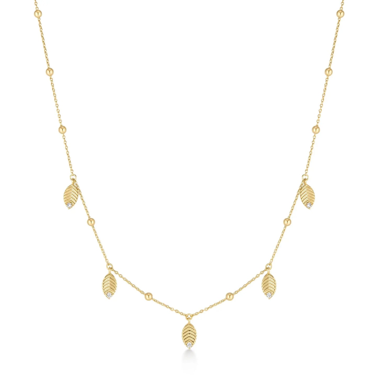 GM220W Zircon Heart Necklace In Platinum Plated Silver