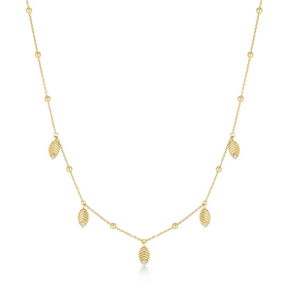 GM220W Zircon Heart Necklace In Platinum Plated Silver