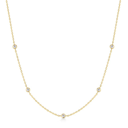 Ania Haie N074-02G Κολιέ Classic Bezel Από Επιχρυσωμένο Ασήμι