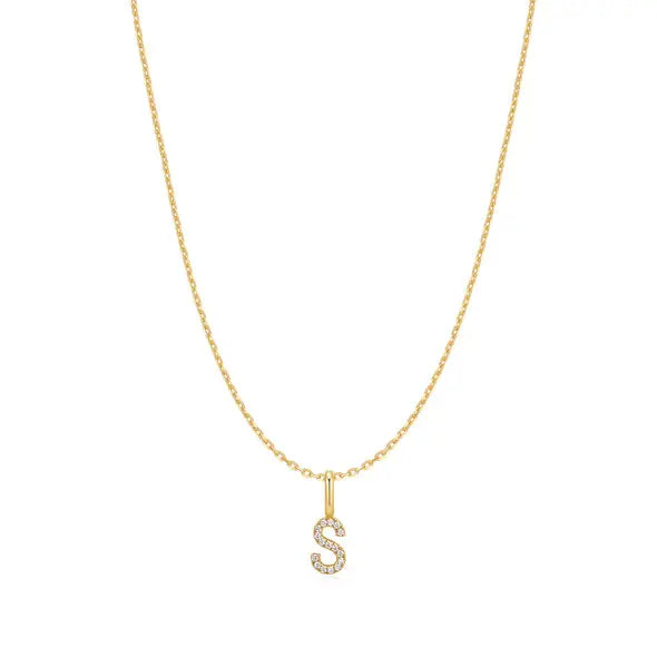 GM220W Zircon Heart Necklace In Platinum Plated Silver