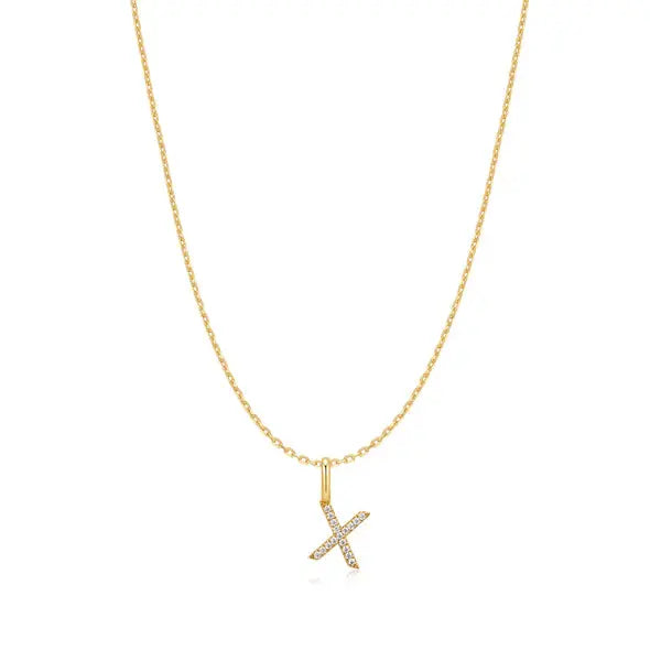 GM220W Zircon Heart Necklace In Platinum Plated Silver