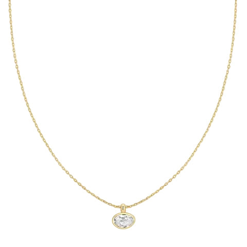 Ania Haie N076-03G Κολιέ Organic Pebble Από Επιχρυσωμένο Ασήμι