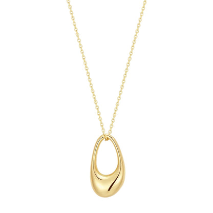 GM220W Zircon Heart Necklace In Platinum Plated Silver