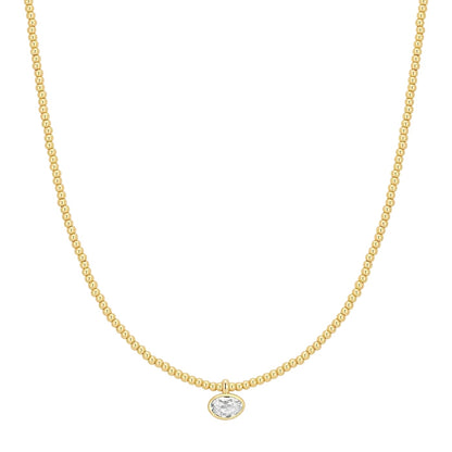 Ania Haie N076-15G Κολιέ Organic Pebble Beaded Από Επιχρυσωμένο Ασήμι