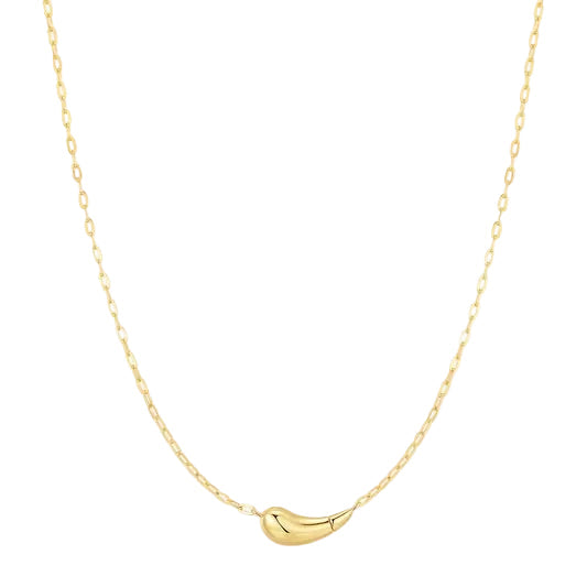 Ania Haie N078-06G Κολιέ Curved Teardrop Από Επιχρυσωμένο Ασήμι