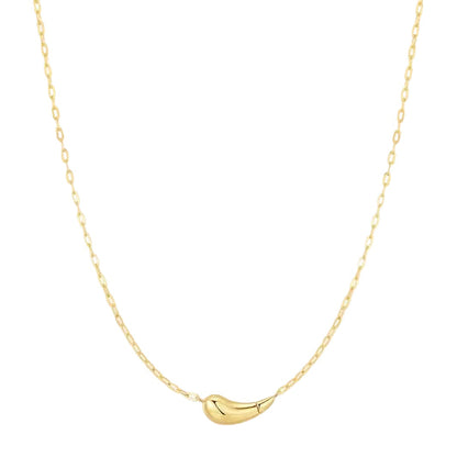 Ania Haie N078-06G Κολιέ Curved Teardrop Από Επιχρυσωμένο Ασήμι