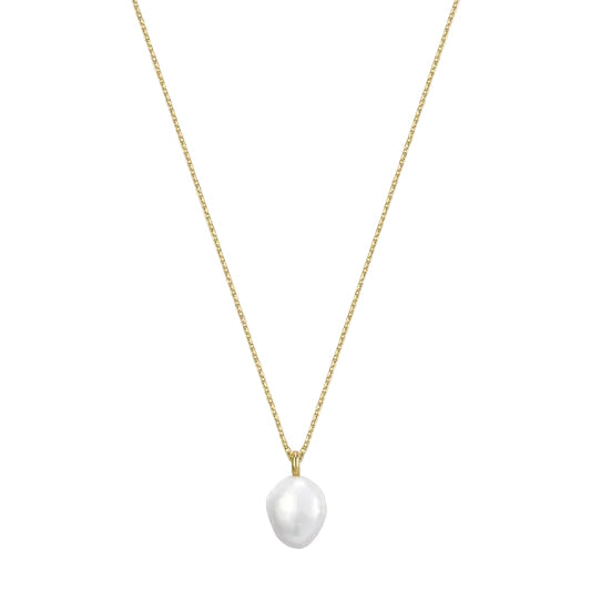 Ania Haie N080-01G Κολιέ Baroque Pearl Από Επιχρυσωμένο Ασήμι