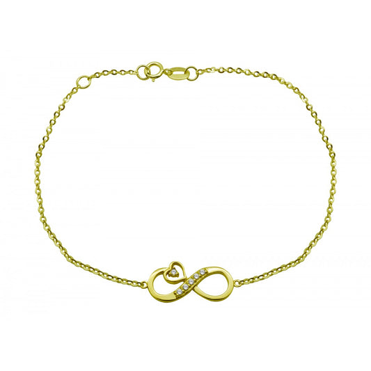 Infinity Bracelet BS733G in 9ct Gold