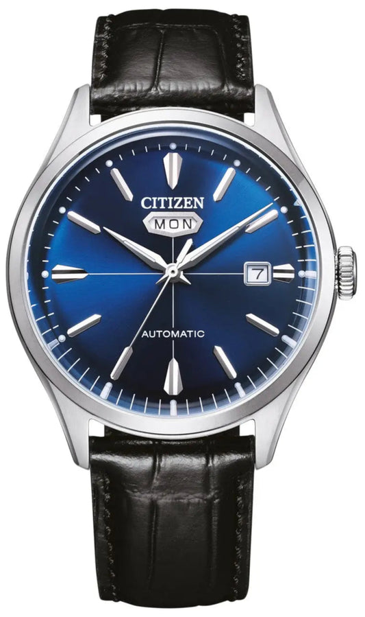 Citizen NH8390-20LE Automatic Black Leather Strap