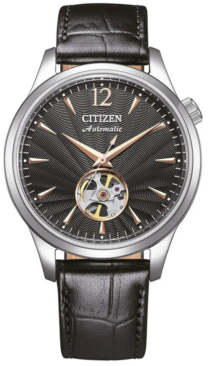 Citizen NH9131-14E Automatic Black Leather Strap