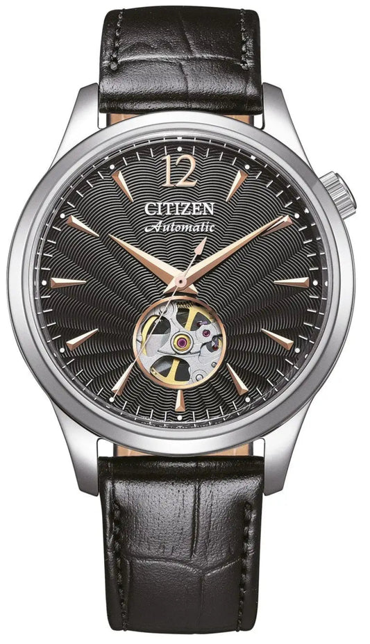 Citizen NH9131-14E Automatic Black Leather Strap