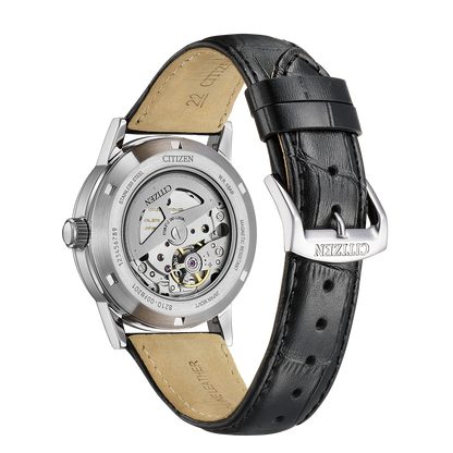 Citizen NJ0210-05E Automatic Black Leather Strap