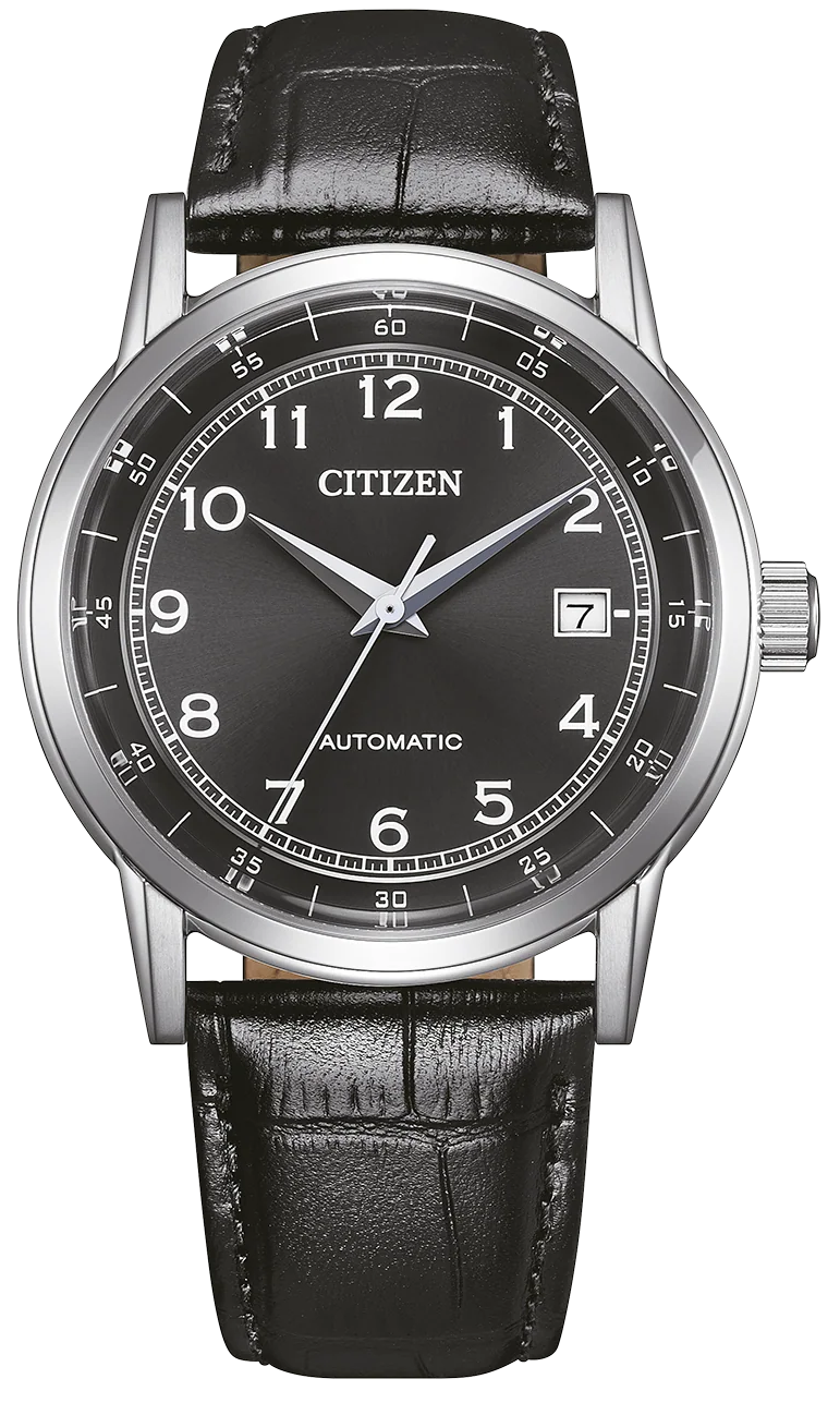 Citizen NJ0210-05E Automatic Black Leather Strap