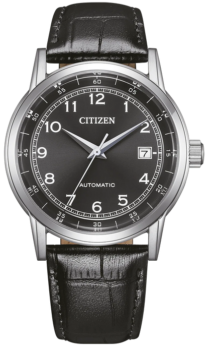 Citizen NJ0210-05E Automatic Black Leather Strap