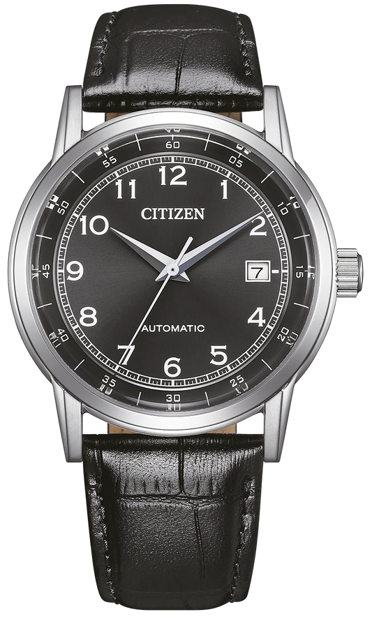 Citizen NJ0210-05E Automatic Black Leather Strap