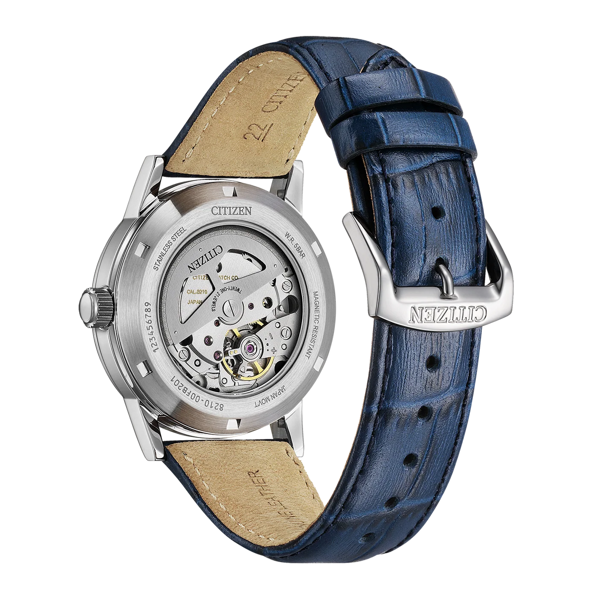Citizen NJ0210-13L Automatic Blue Leather Strap