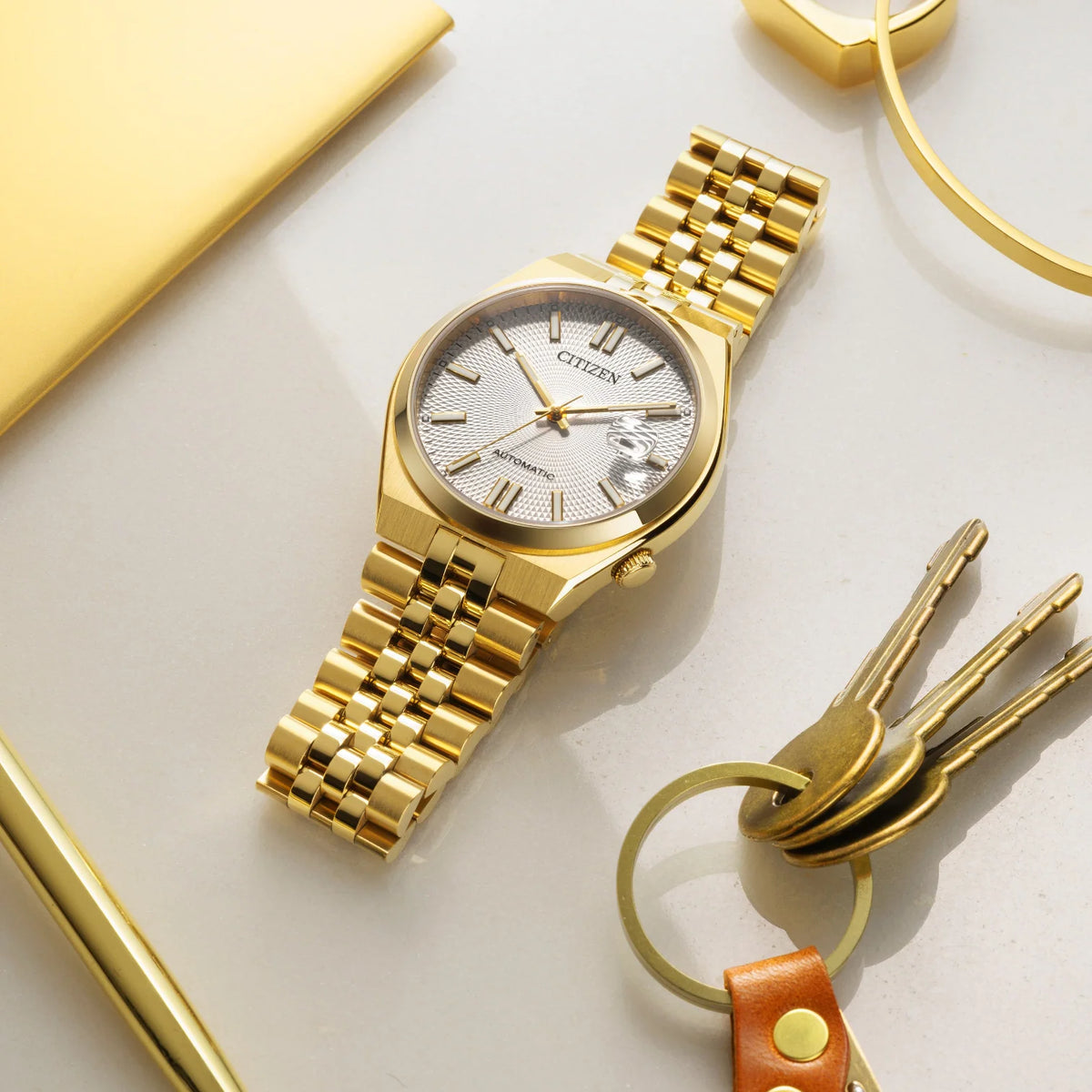 Citizen NK0022-50A Tsuyosa 60 Automatic Gold Stainless Steel Bracelet