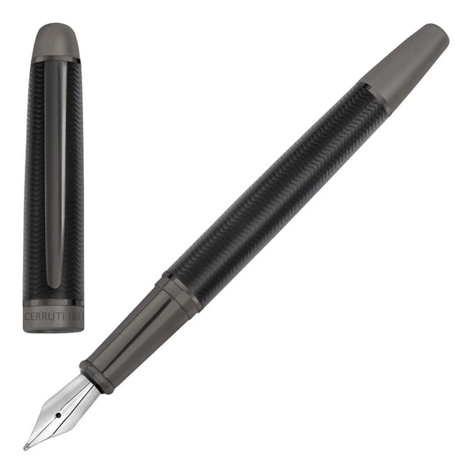 Cerruti 1881 NSI5892A Holborn Black & Gun Fountain Pen