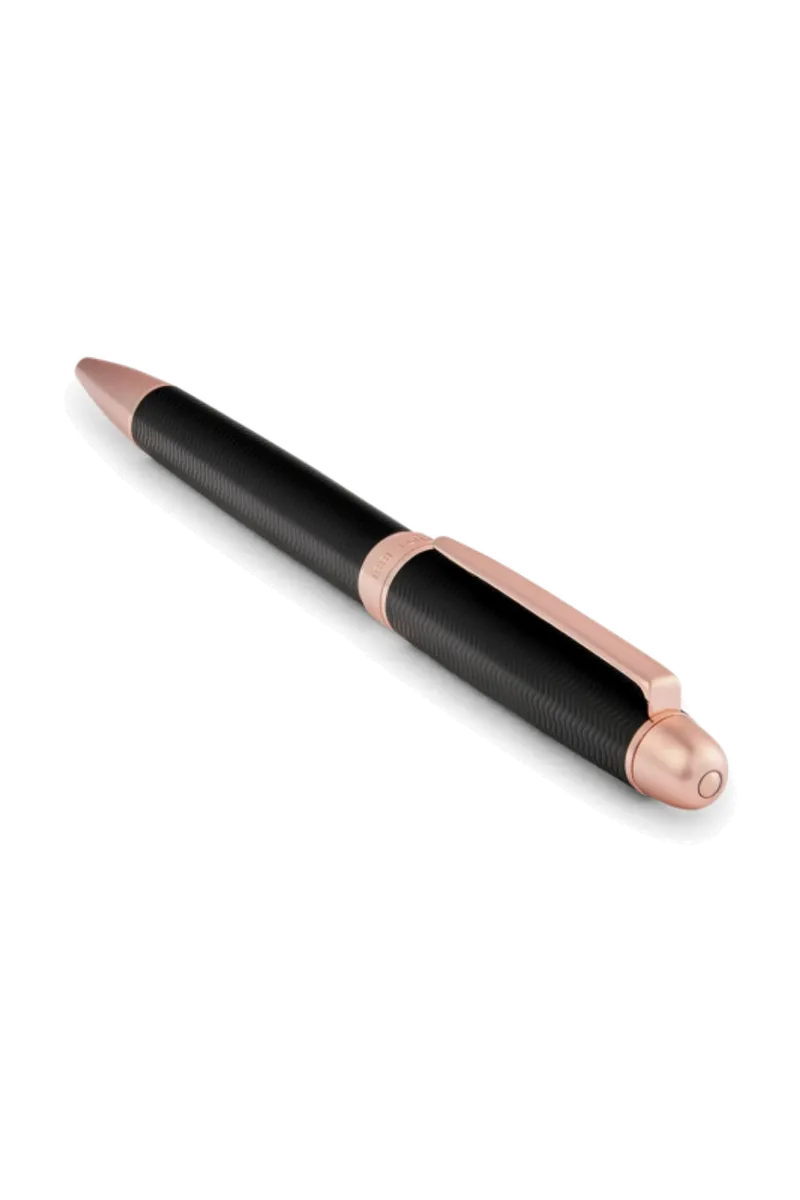 Cerruti 1881 NSI5894E  Holborn Black & Rosegold Ballpoint Pen